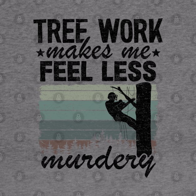 Tree Work Funny Arborist Lumberjack Tree Care Gift by Kuehni